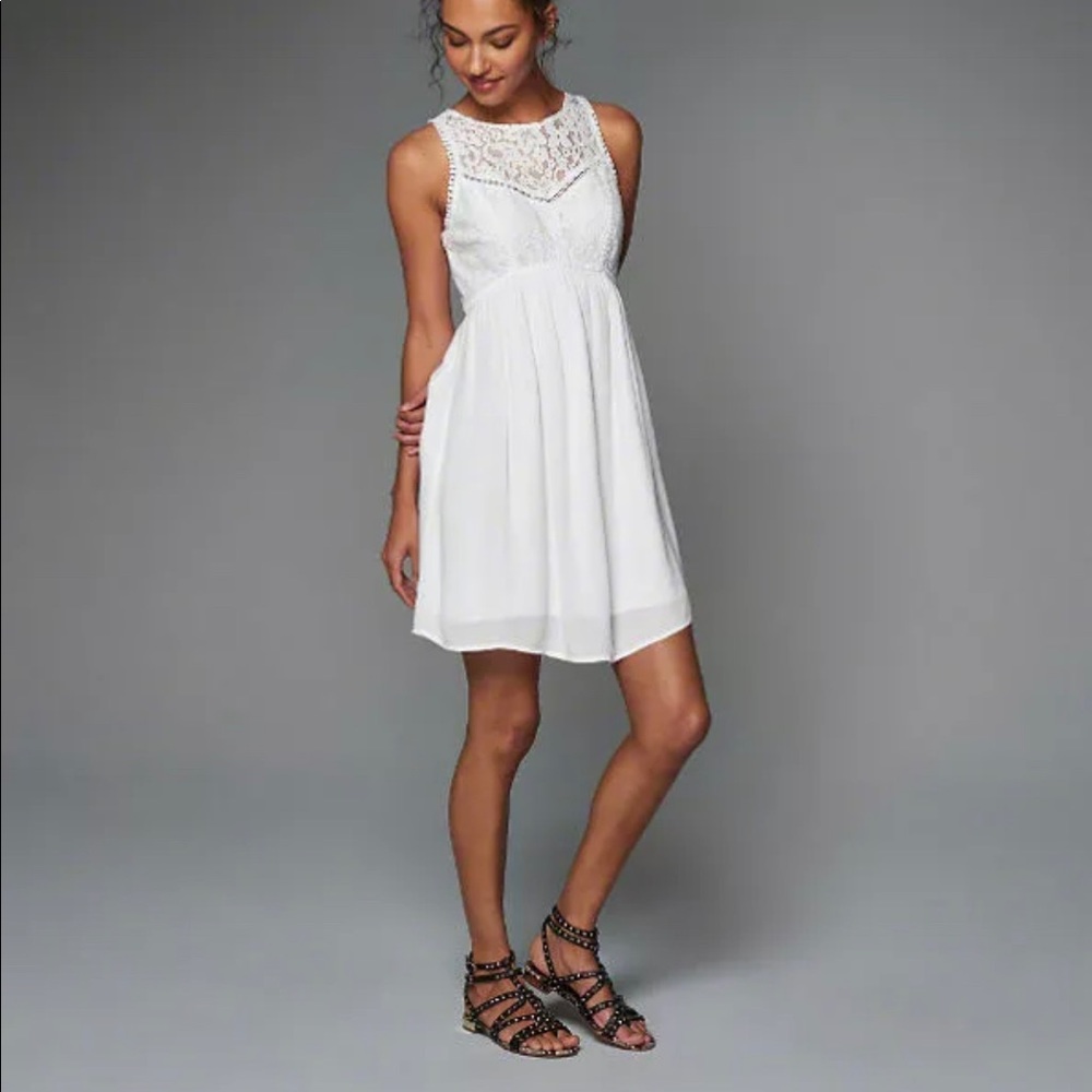 Abercrombie & Fitch Lace Babydoll White Dress